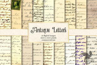 Antique Letters Digital Paper