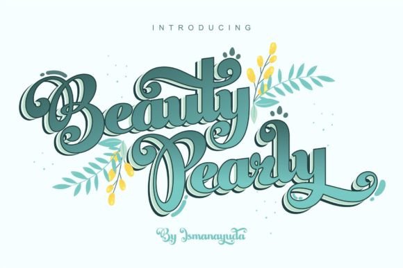 Beauty Pearly: A Font That Captures the Essence of Artistic and Functional Design