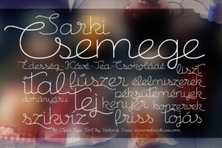Csemege: A Nostalgic and Elegant Cursive Script for Modern Creativity