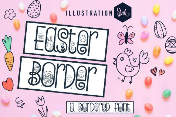 Easter Border: A Whimsical Touch for Playful Designs