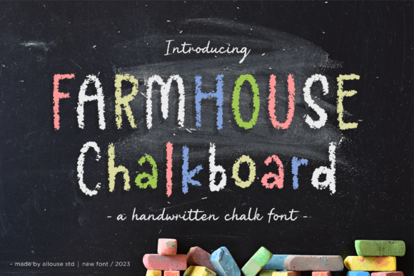 Farmhouse Chalkboard: A Timeless Font for Modern Design