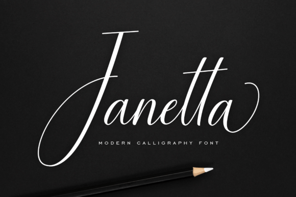 Janetta: A Soft and Luxurious Modern Calligraphy Font for Elegant Design