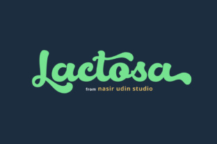 Lactosa: A Sweet Script Font with Bold Energy and Curvaceous Elegance