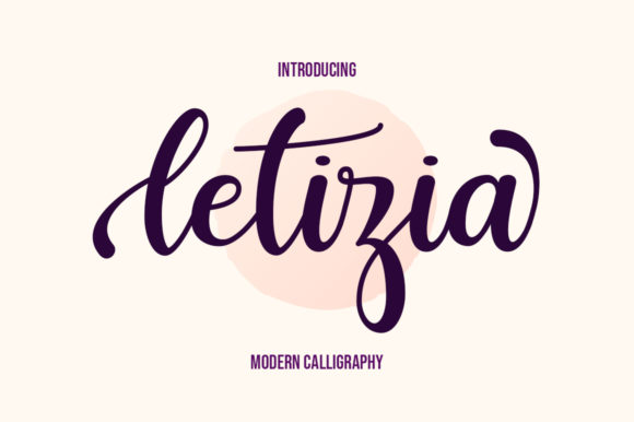 Letizia: A Beautiful Script Font with Romantic Elegance