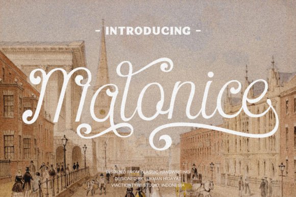 Malonice: A Timeless Script Font for Modern Creativity