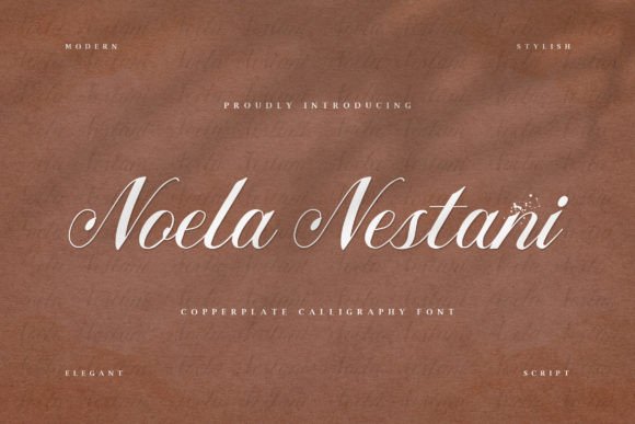 Noela Nestani Font for Modern Calligraphy