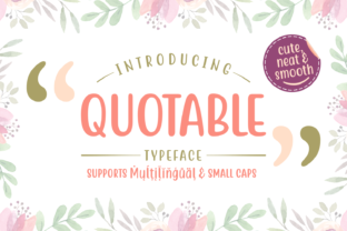 Quotable: A Cute Script Font for Creative Designs