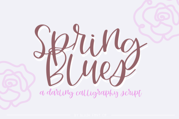 Spring Blues: A Playful Font for Creative Projects